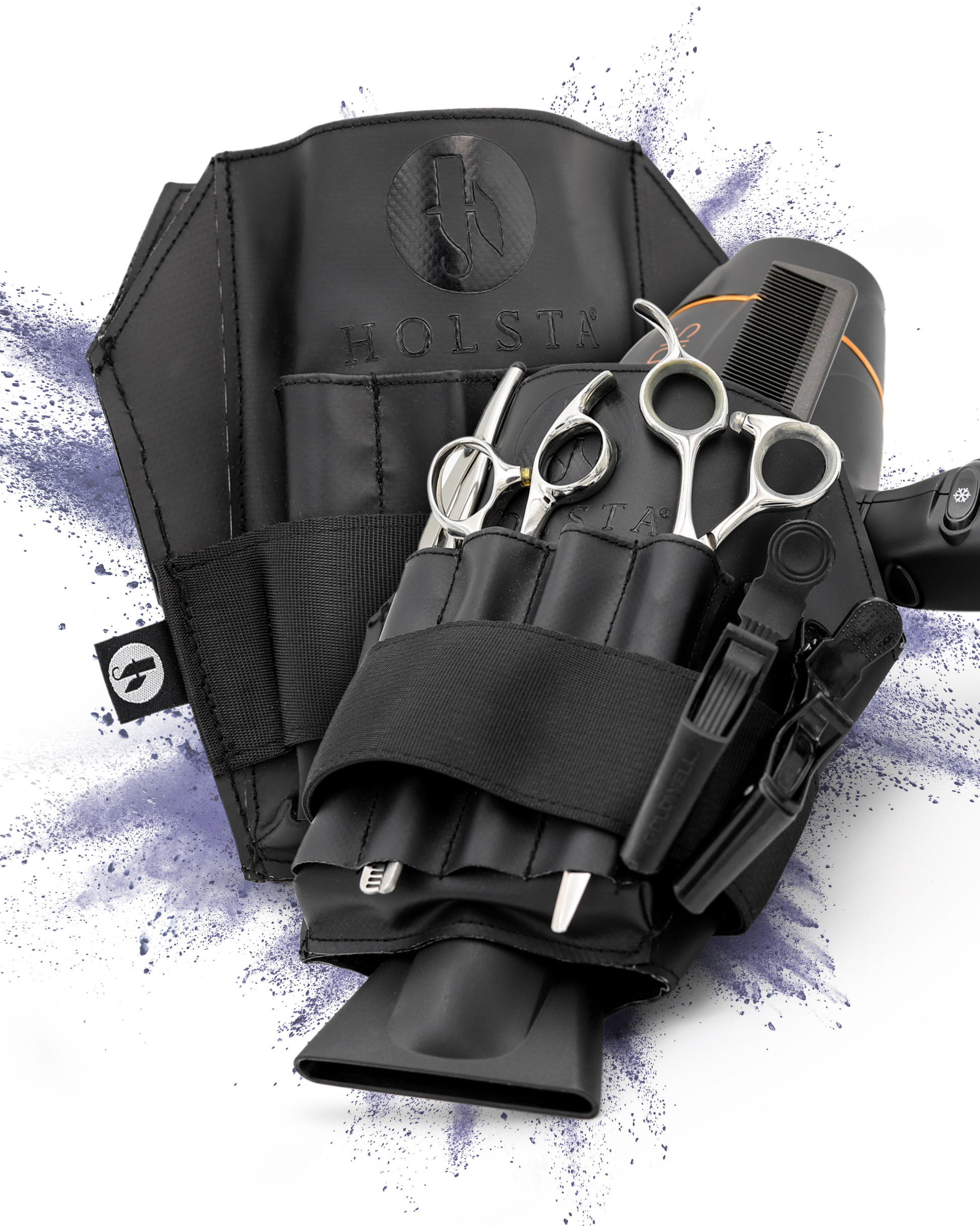 HOLSTA® One Tasche - DIe innovative Scherentasche mit Fönhalter
