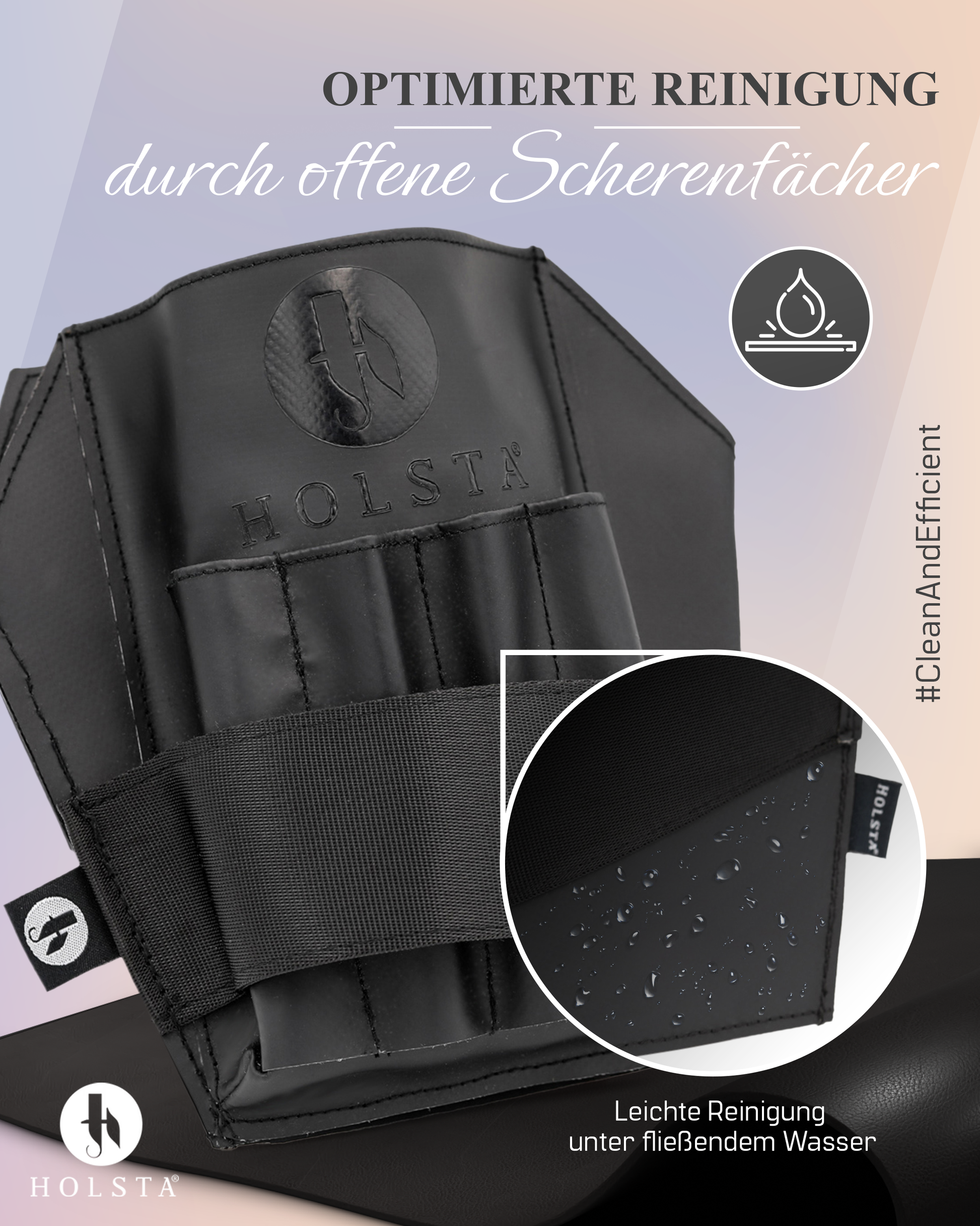 HOLSTA® One Tasche - DIe innovative Scherentasche mit Fönhalter